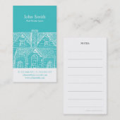 Beruflicher wirklicher Anwesen-Agent des eleganten Visitenkarte (Vorne/Hinten)