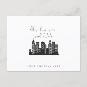 Beruflicher Wolkenkratzer kaufen wir ein echtes An Postkarte