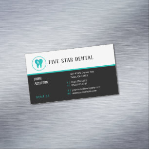 Beruflicher Zahnarzt Aqua Dental Clinic Magnetische Visitenkarte