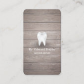 Beruflicher Zahnarzt Wood Ernennung Terminkarte (Vorderseite)