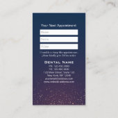 Beruflicher Zahnarzt Zahnärztliche Zahnarztpraxis  Terminkarte (Rückseite)