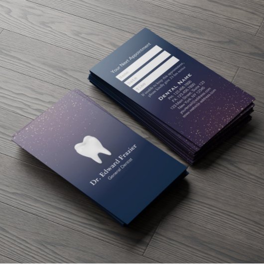 Beruflicher Zahnarzt Zahnärztliche Zahnarztpraxis Terminkarte