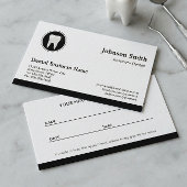 Beruflicher Zahnarzt - Zahnarztpraxis Terminkarte