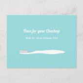 Beruflicher Zahnarzt Zahnbürste Zahnbürste Termin Postkarte (Vorderseite)