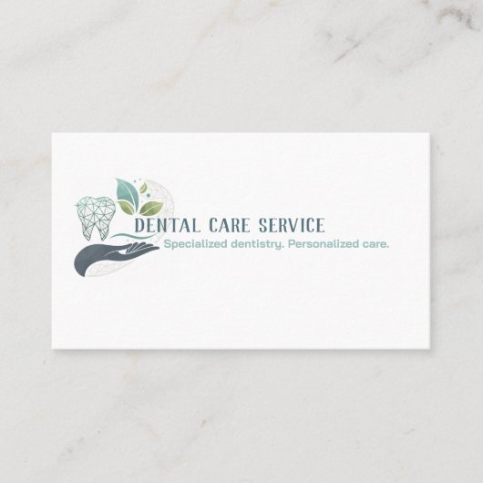 Beruflicher Zahnarzt | Zahnpflege Visitenkarte (Vorderseite)