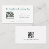 Beruflicher Zaunbetrieb - Fencing Service Visitenkarte (Vorne/Hinten)