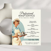 Beruflicher Zimmerservice Flyer