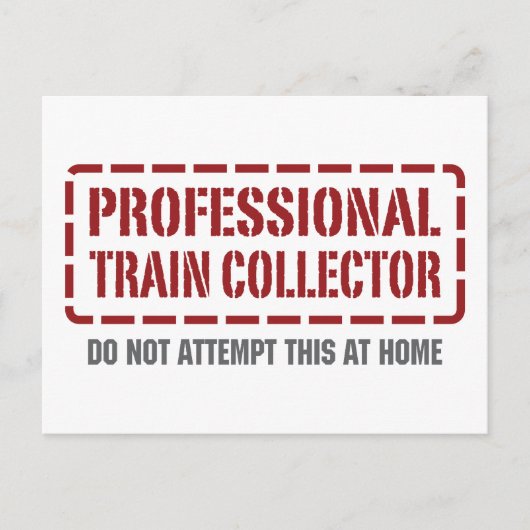 Beruflicher Zugbegrenzer Postkarte (Vorderseite)