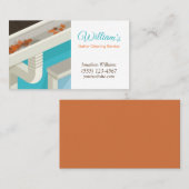 Beruflicher Zuhause-Gutter-Reinigungsservice Visitenkarte (Vorne/Hinten)