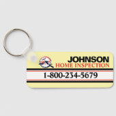 Beruflicher Zuhause-Inspektionsdienst Schlüsselanhänger (Rückseite)