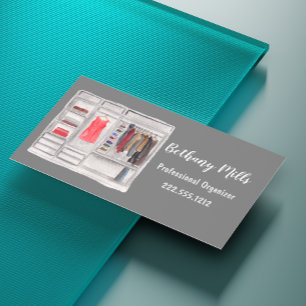 Beruflicher Zuhause-Organisator für Wasserfarben Magnetische Visitenkarte