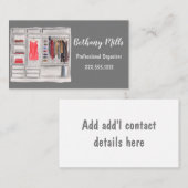 Beruflicher Zuhause-Organisator für Wasserfarben Visitenkarte (Vorne/Hinten)