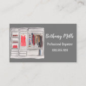 Beruflicher Zuhause-Organisator für Wasserfarben Visitenkarte (Vorderseite)