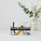 Beruflicher Zuhause-Reinigungsservice für Unterneh Visitenkarte (Stehend Vorderseite)