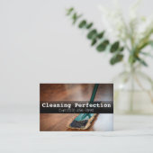 Beruflicher Zuhause-Reinigungsservice für Unterneh Visitenkarte (Stehend Vorderseite)