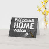 BERUFLICHER ZUHAUSEWRECKER KARTE (Gelbe Blume)