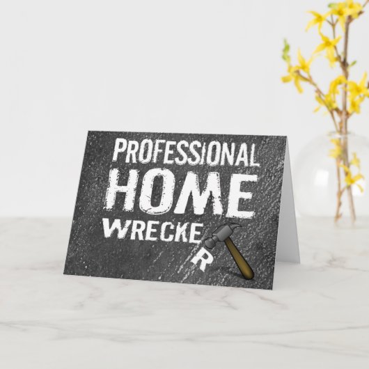 BERUFLICHER ZUHAUSEWRECKER KARTE (Gelbe Blume)