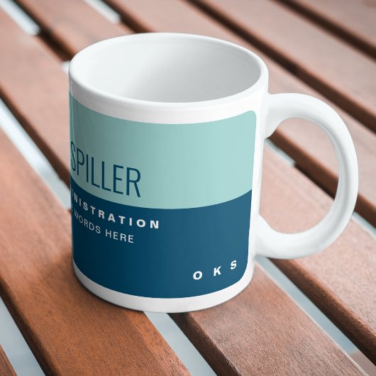 Berufliches 2-Tone Blue Stilvoll modern Kaffeetasse
