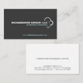 Berufliches Abstraktes Cloud-Logo Visitenkarte (Vorne/Hinten)