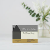 Berufliches Abstraktes Haus Visitenkarte (Stehend Vorderseite)