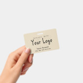 Berufliches Abzeichen-Logo-Austausch Ausweis (Handheld)