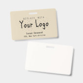 Berufliches Abzeichen-Logo-Austausch Ausweis (Front & Back)