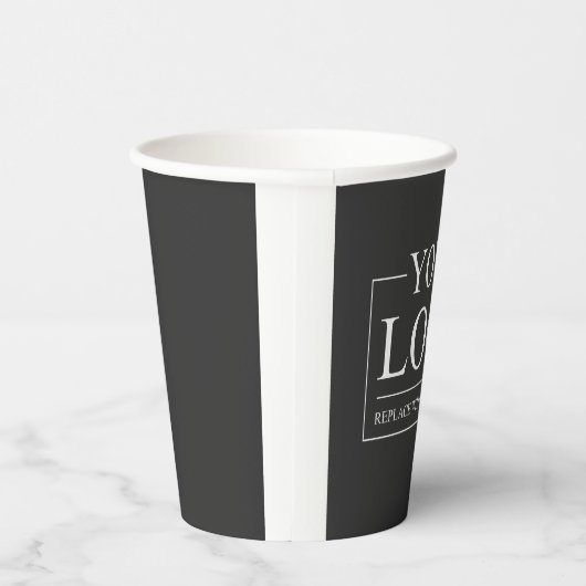 Berufliches ADD-LOGO-Unternehmen Pappbecher (Rechts)