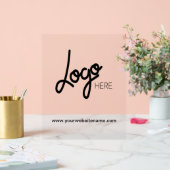 Berufliches akrales Logo hinzufügen Acrylschild (Hochzeit)