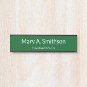 Berufliches Amt für die Bezeichnung von Aufträgen Türschild (Vorderseite )