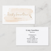 berufliches Anwesen Immobilien Schlüsselgeschäft Visitenkarte (Vorne/Hinten)