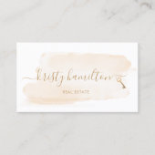 berufliches Anwesen Immobilien Schlüsselgeschäft Visitenkarte (Vorderseite)