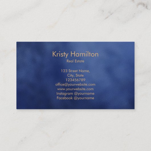 berufliches Anwesen Immobilien Schlüsselgeschäft Visitenkarte (Rückseite)