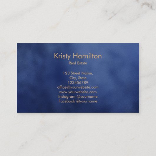 berufliches Anwesen Immobilien Schlüsselgeschäft Visitenkarte (Rückseite)