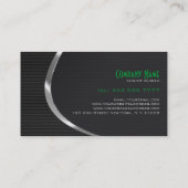 Berufliches Auto aus Schwarz und Silber Visitenkarte (Rückseite)