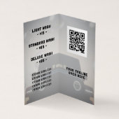 Berufliches Auto bei Dämmerung Visitenkarten (Innenseite)