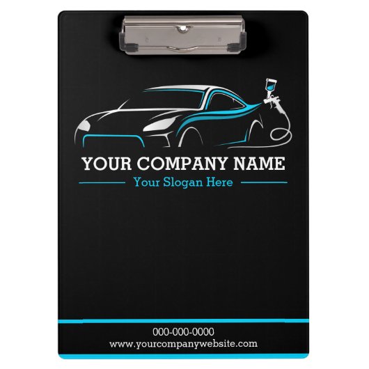 Berufliches Auto Body Paint Shop Automotive Klemmbrett (Vorderseite)