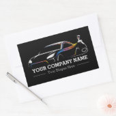 Berufliches Auto Body Paint Shop Automotive Label Rechteckiger Aufkleber (Umschlag)