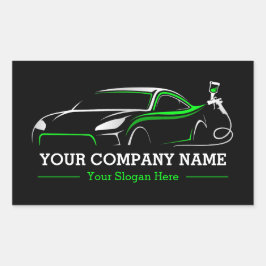 Berufliches Auto Body Paint Shop Automotive Label Rechteckiger Aufkleber