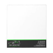 Berufliches Auto Body Paint Shop Automotive Notizblock (Vorderseite)