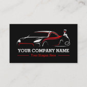 Berufliches Auto Body Paint Shop Automotive Visitenkarte (Vorderseite)