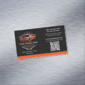 Berufliches Auto im Detail Autoabwasch-Unternehmen Magnetische Visitenkarte (Beispiel)