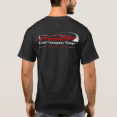 Berufliches Auto im Detail Autoabwasch-Unternehmen T-Shirt (Rückseite)