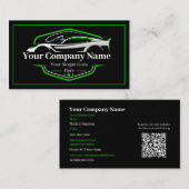 Berufliches Auto im Detail Autoabwasch-Unternehmen Visitenkarte (Vorne/Hinten)