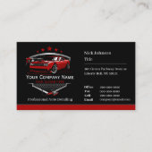 Berufliches Auto im Detail Autoabwasch-Unternehmen Visitenkarte (Vorderseite)