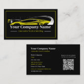 Berufliches Auto im Detail Autoabwasch-Unternehmen Visitenkarte (Vorne/Hinten)