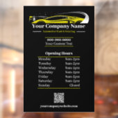 Berufliches Auto im Detail Autowaschanlage Fensteraufkleber (Blatt 2)