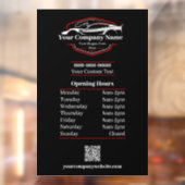 Berufliches Auto im Detail Autowaschanlage Fensteraufkleber (Blatt 2)