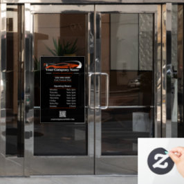 Berufliches Auto im Detail Autowaschanlage Fensteraufkleber