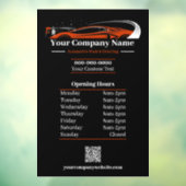 Berufliches Auto im Detail Autowaschanlage Fensteraufkleber (Blatt 3)