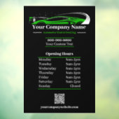 Berufliches Auto im Detail Autowaschanlage Fensteraufkleber (Blatt 3)